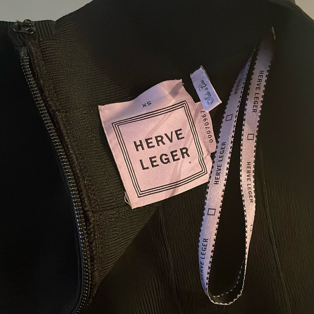 Authentic Herve Leger black bodycon skirt